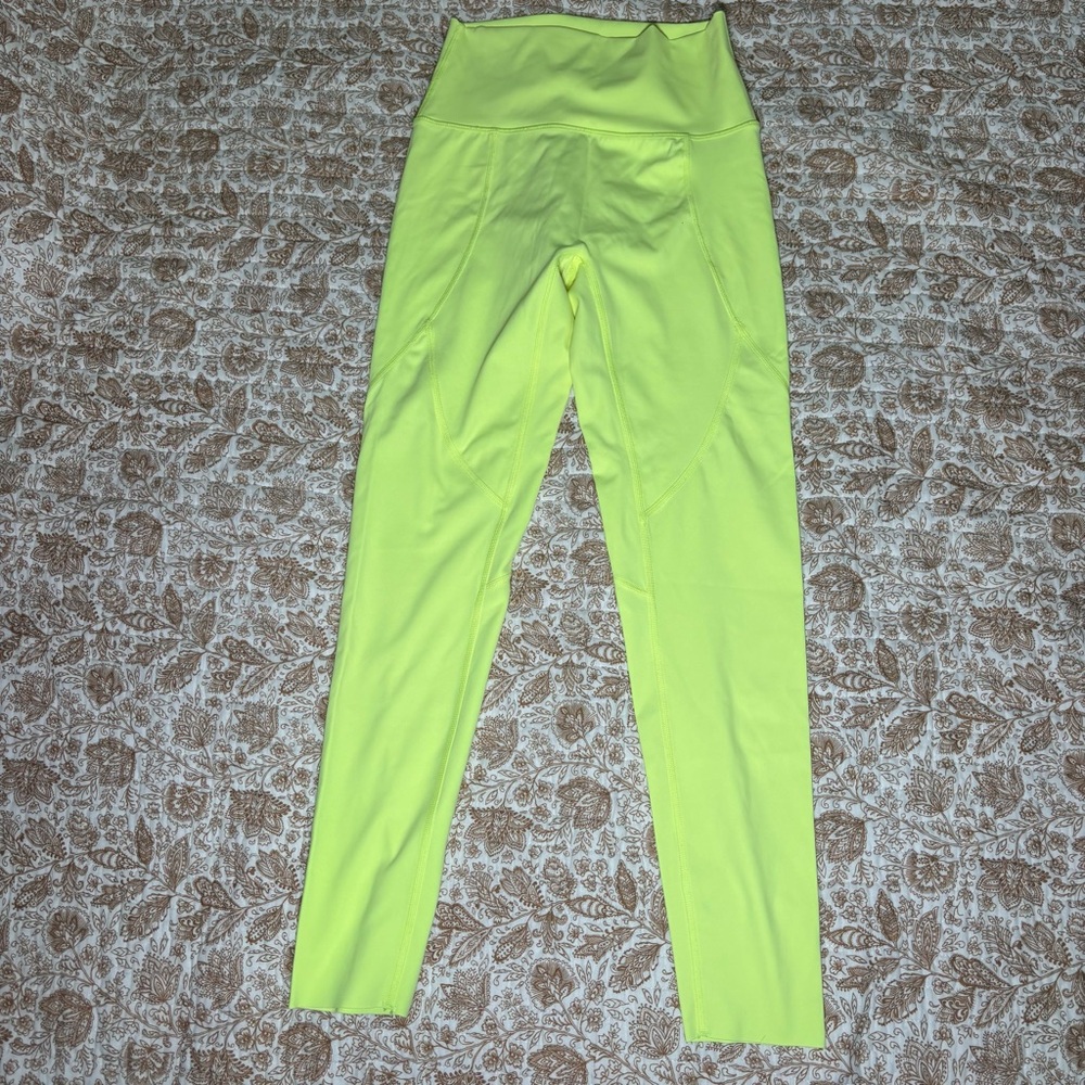 Aerie Neon Yellow High-Waisted Leggings
